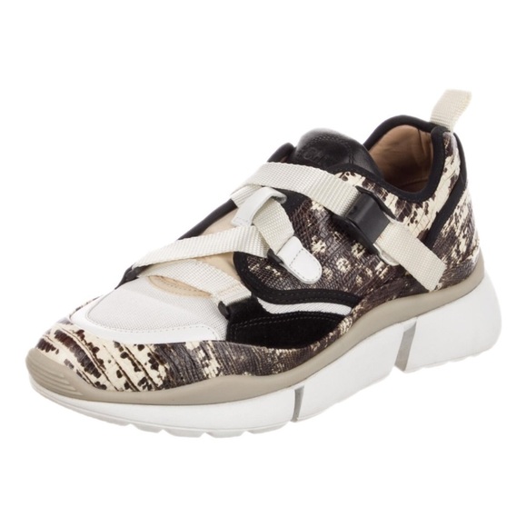 Chloe Embossed Sneakers